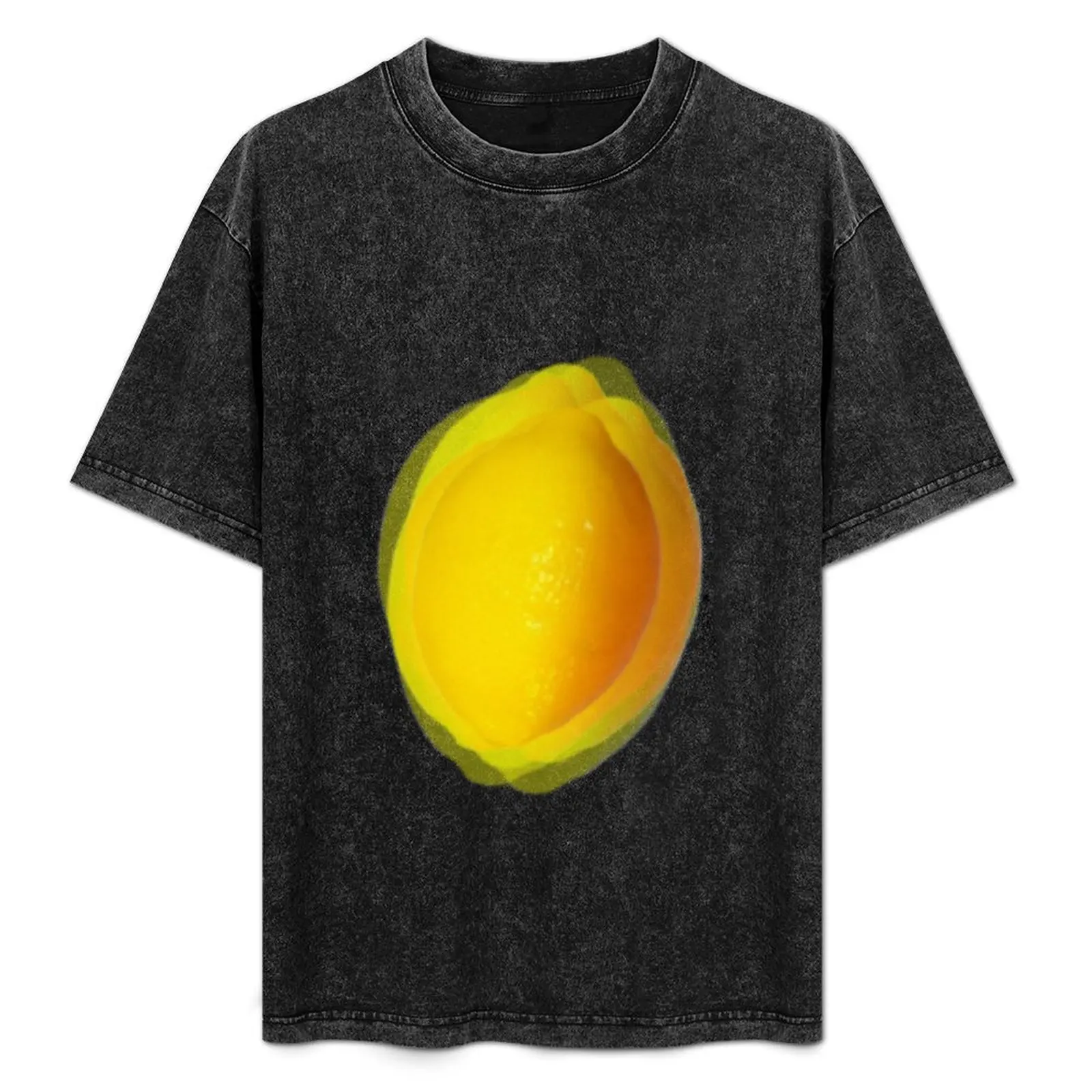 

Vibrating Lemon T-Shirt Big and Tall Solid Color T-Shirt