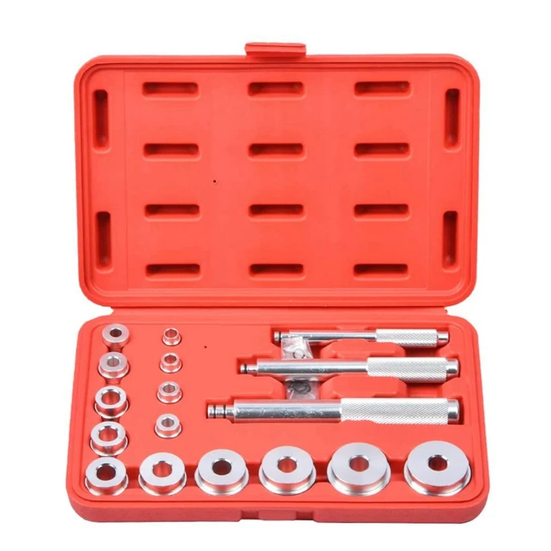 

17Pc Bearing Race And Seal Bushing Driver Set Removal Tool Universal Kit For Automotive Wheel Bearings