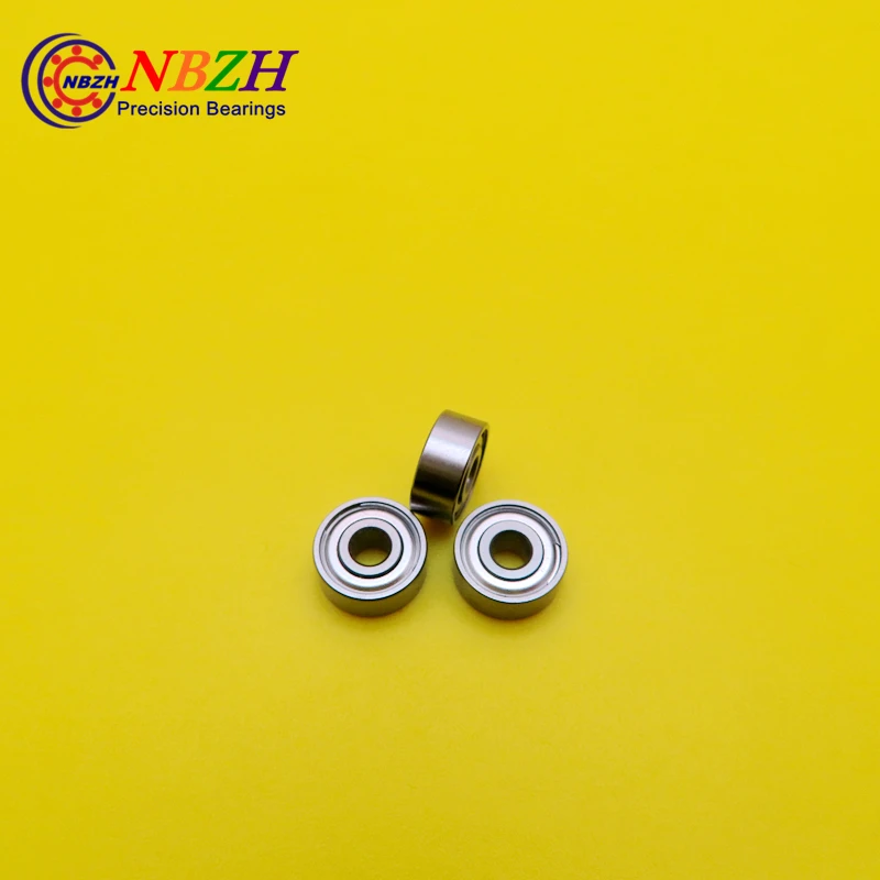 

NBZH R2ZZ Bearing ABEC-1 (10PCS) 1/8"x3/8"x5/32" Inch Miniature R2 ZZ For RC Models 3.175*9.525*3.967