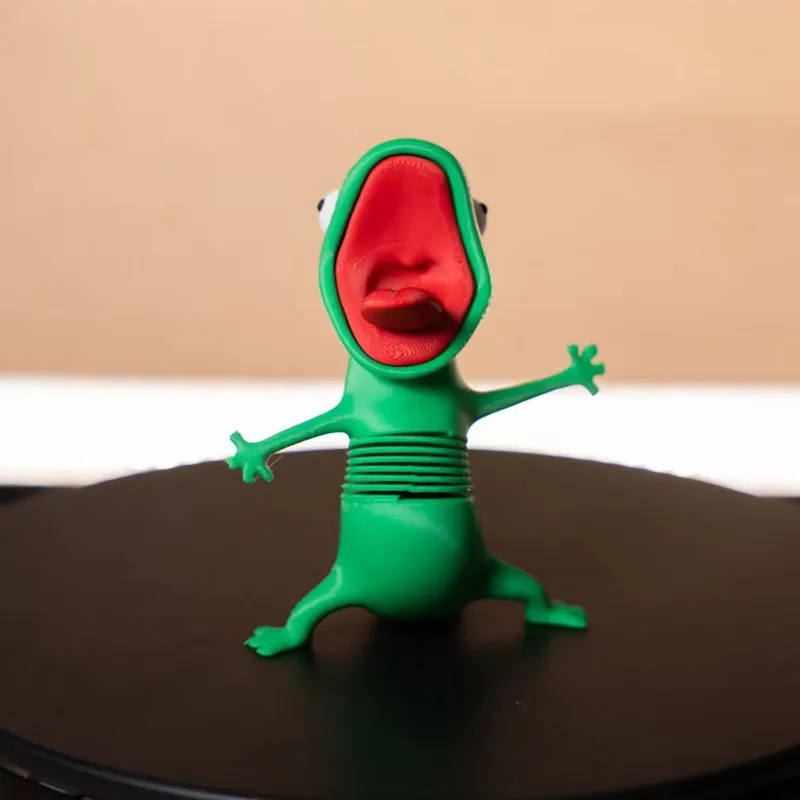 Beaver Transformation Plan Lizard Tom Movable Spring Toy Funny Internet Celebrity Hot Selling 3d Printed Gift Desktop Ornaments