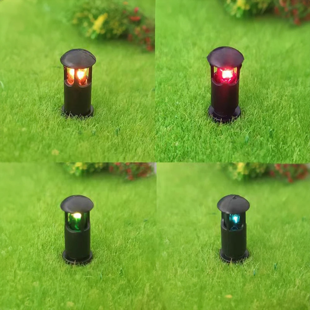 10 teile/beutel LED Strahler Modell Layout Limelight Projektor Straße Garten Hof Lampe Flutlichter Für Modell Eisenbahn Szene