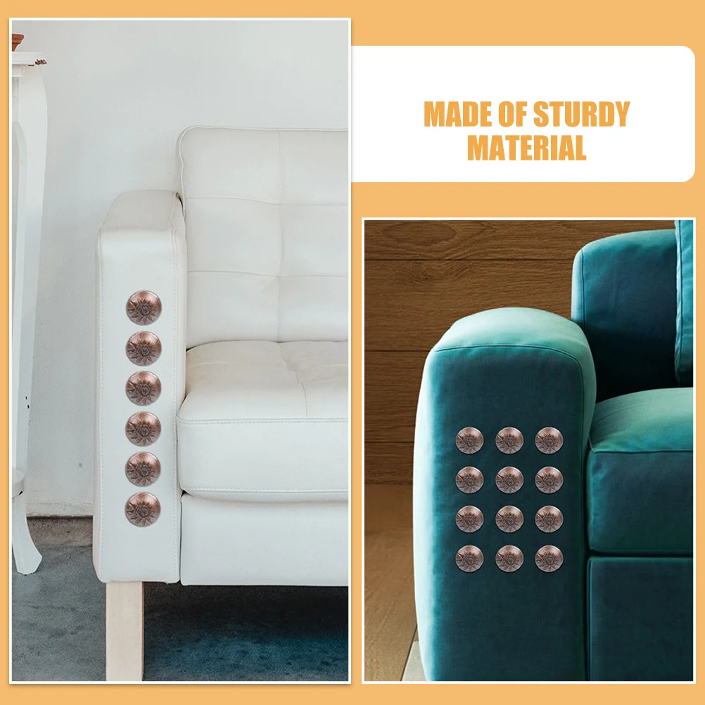 1000Pcs Upholstery Tacks Decorative Furniture Nails Retro Chic Design for Sofa DIY Upholstery Tacks Decorative