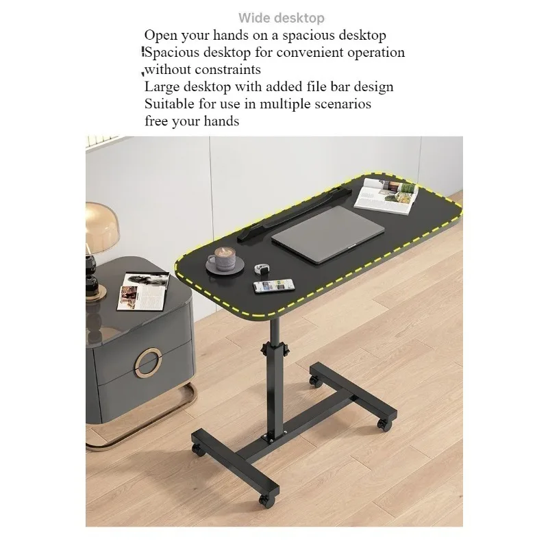 Removable bedside table Simple household computer table Lazy bed Desk dormitory bedroom Bedroom lifting small table image 6
