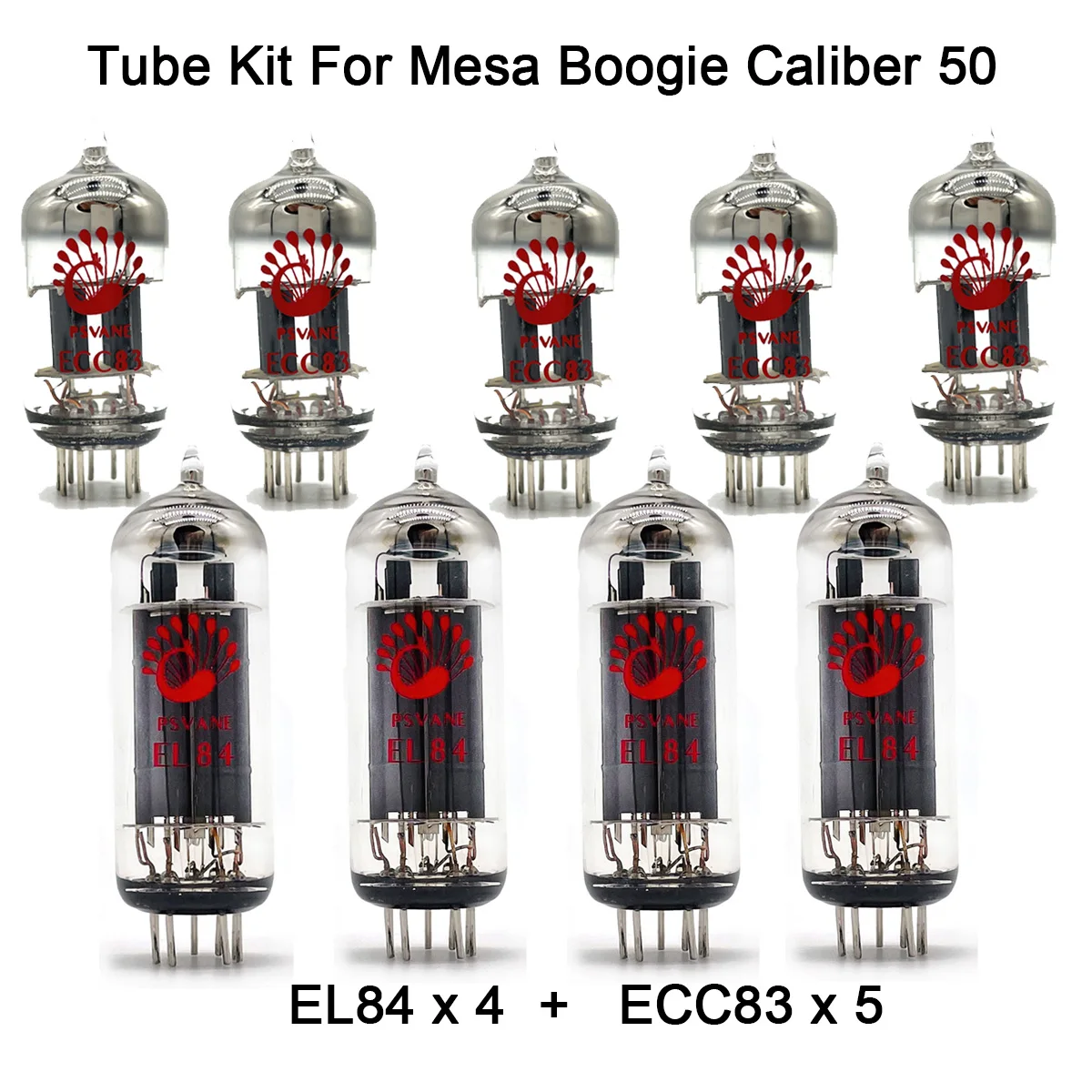 

Valve Tube Kit For Mesa Boogie Caliber 50 Guitar Amplifier Tube PSVANE 4PCS EL84 5PC ECC83 Power Tube AMP Vintage Electronic