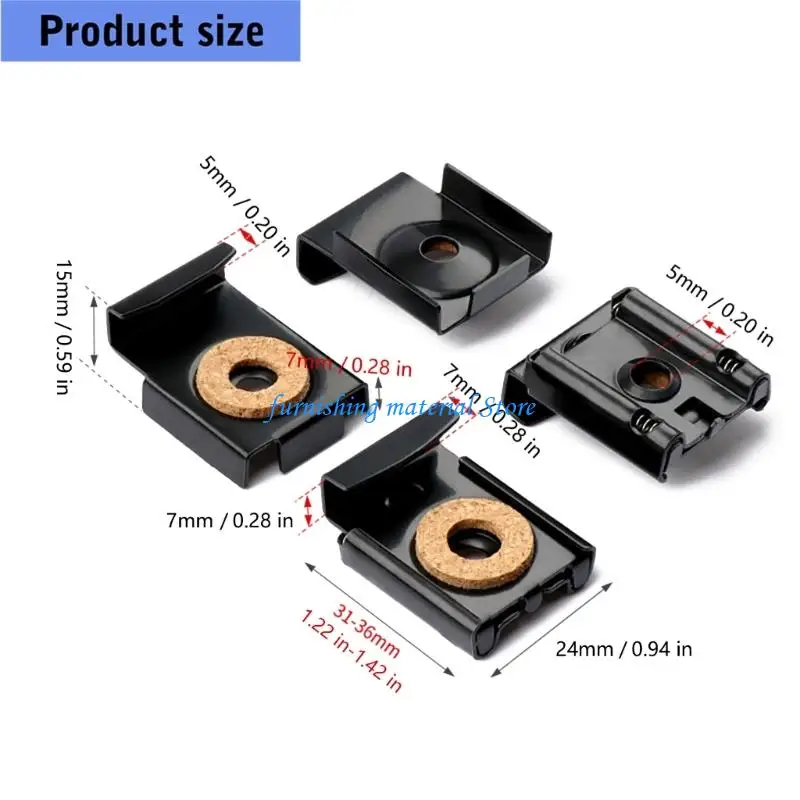 Y5GD Heavy Duty Glass Mounting Brackets 4pcs Suitable For Dry And Wet Environment