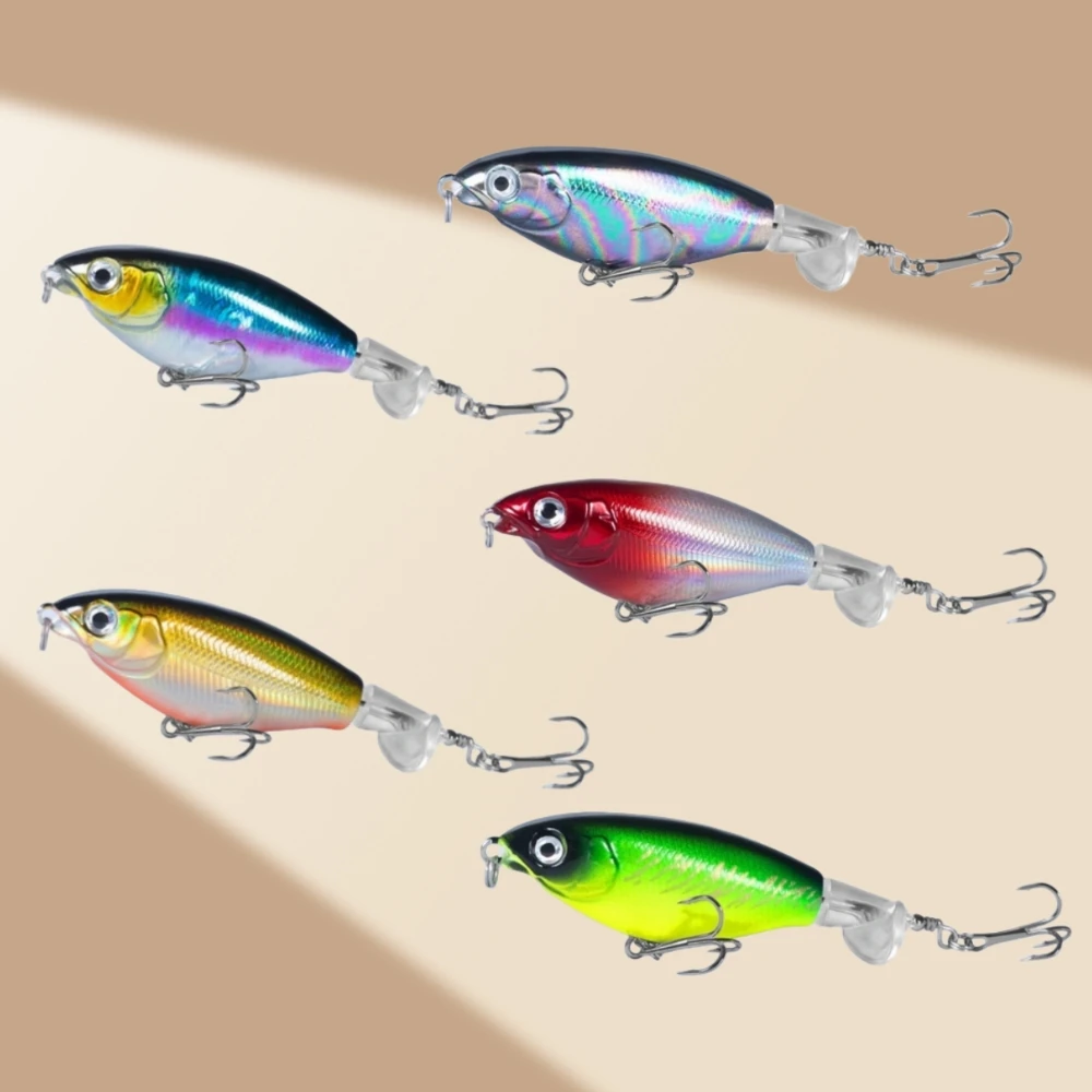 

5PCS Surface Tractor Lure For Bass Snakehead Long-casting Floating Pencil Bait Artificial Lures Spoon Jig Fishing Accessories