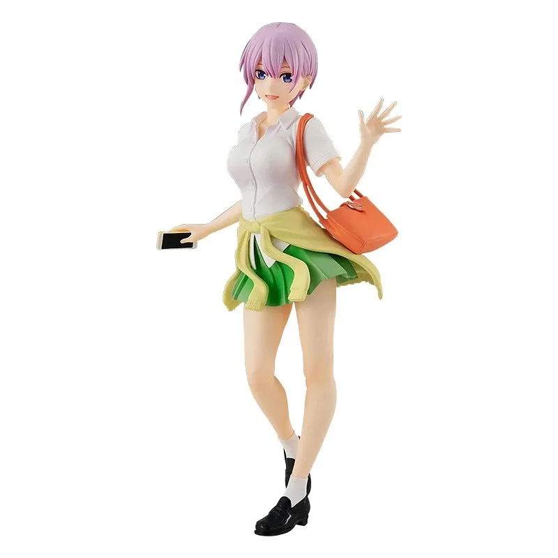 Hot Anime The Quintessential Quintuplets Figure School Uniform Pleated Skirt Standing Nakano Miku Model Static Action Toys 18cm