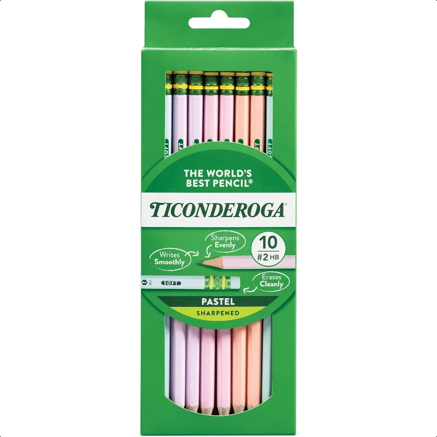 

Pastel Pencils 2 Soft Assorted Colors Pack of 10 Pencils