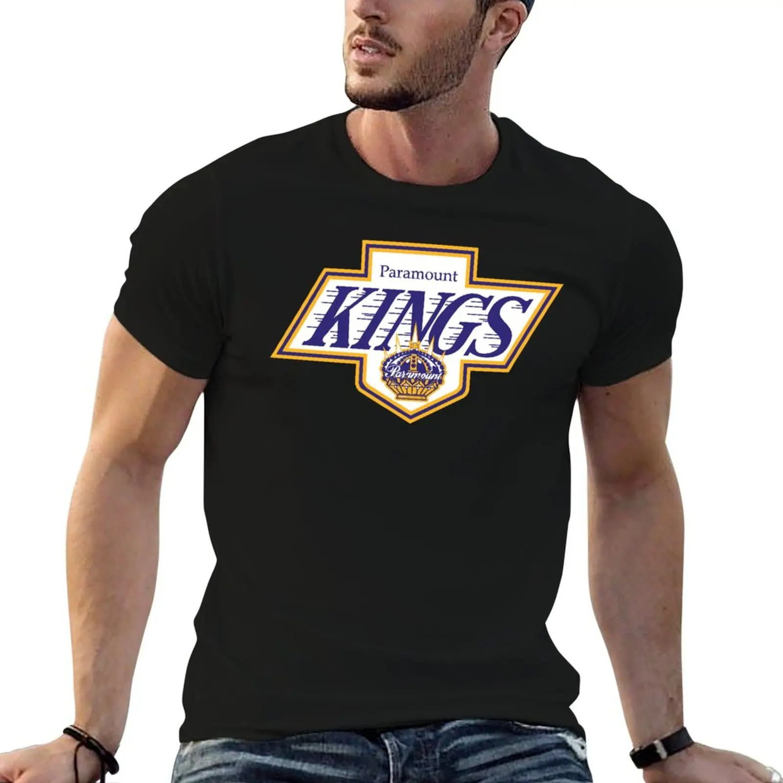 Paramount Kings - Logo T-Shirt Abstract Pattern Print Top