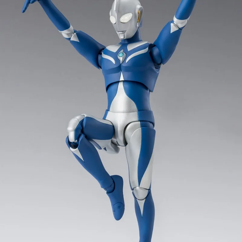 Bandai genuíno shf ultraman cosmos luna modo anime figura de ação colecionável conjunta modelo móvel brinquedo ornamentos presente crianças criança