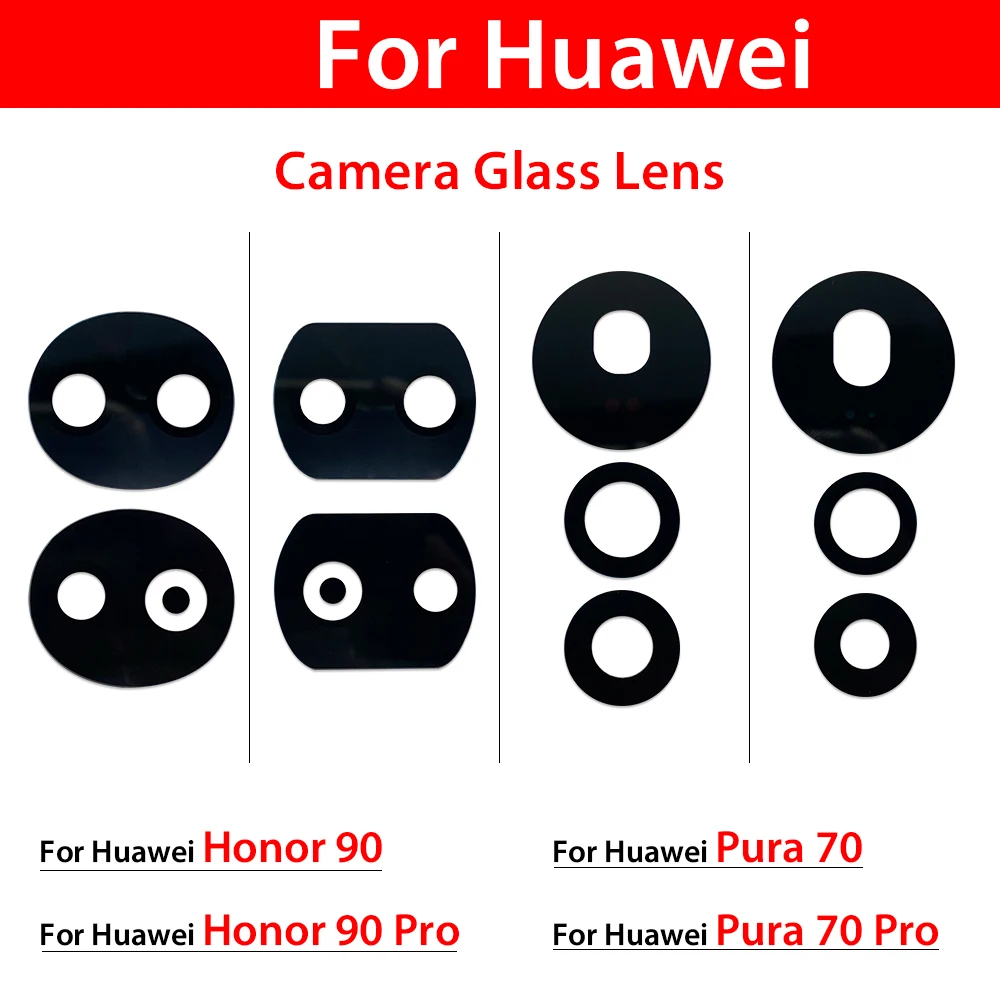 

Новая стеклянная крышка объектива задней камеры, запасные части для Huawei Honor 90 Pro Lite 100 Pro 200 Lite Pura 70 Pro