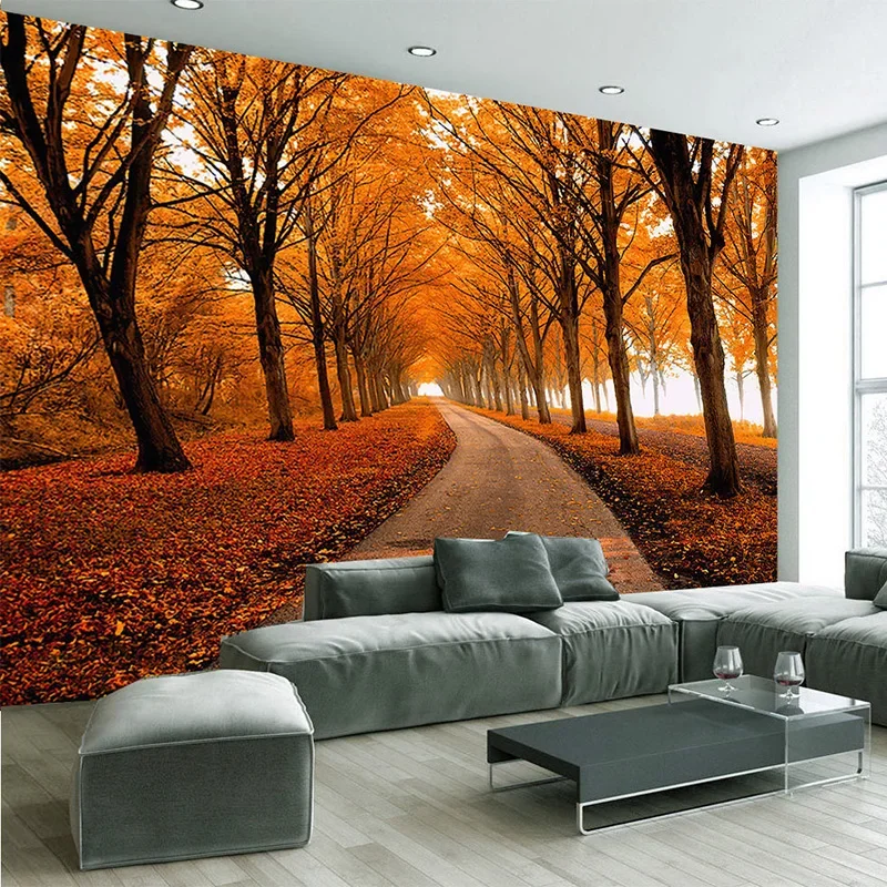 Custom Nature Landscape Forest Tree Photo Wallpaper 3D Stereo Mural For Living Room Bedroom Restaurant Home Decor Wall Paper