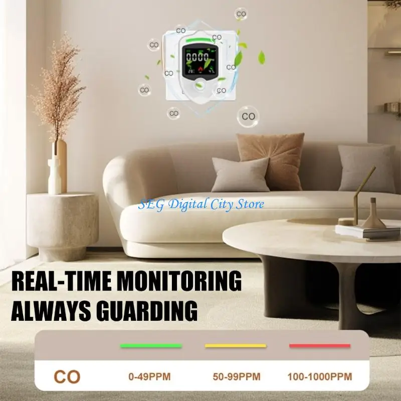 

U75B Intelligent Gas Leak Alarm With Environmental Monitoring For Household Safety And Hazard Prevention