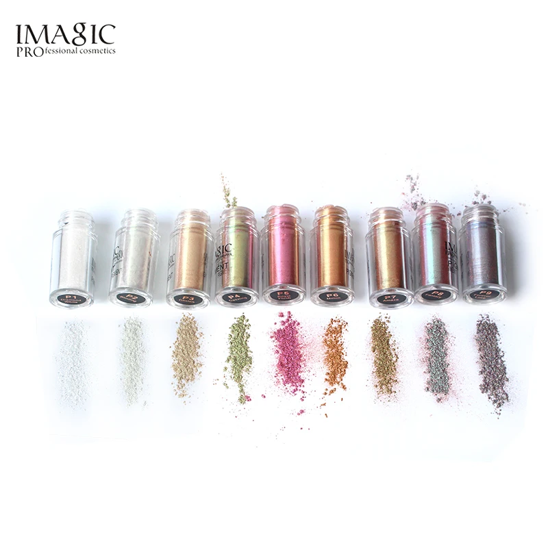 IMAGIC New Arrival Glitter Eyeshadow Metallic Loose Powder Waterproof Shimmer Pigments Colors Eye Shadow Makeup Cosmetics