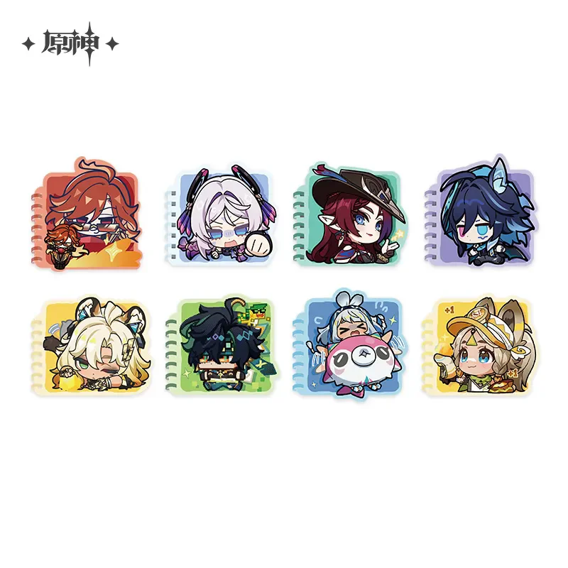 [Genuine] Notebook Genshin Impact Official miHoYo Original Natlan Theme Series Q Version Coil Ben Kinich Mualani Kachina Cosplay