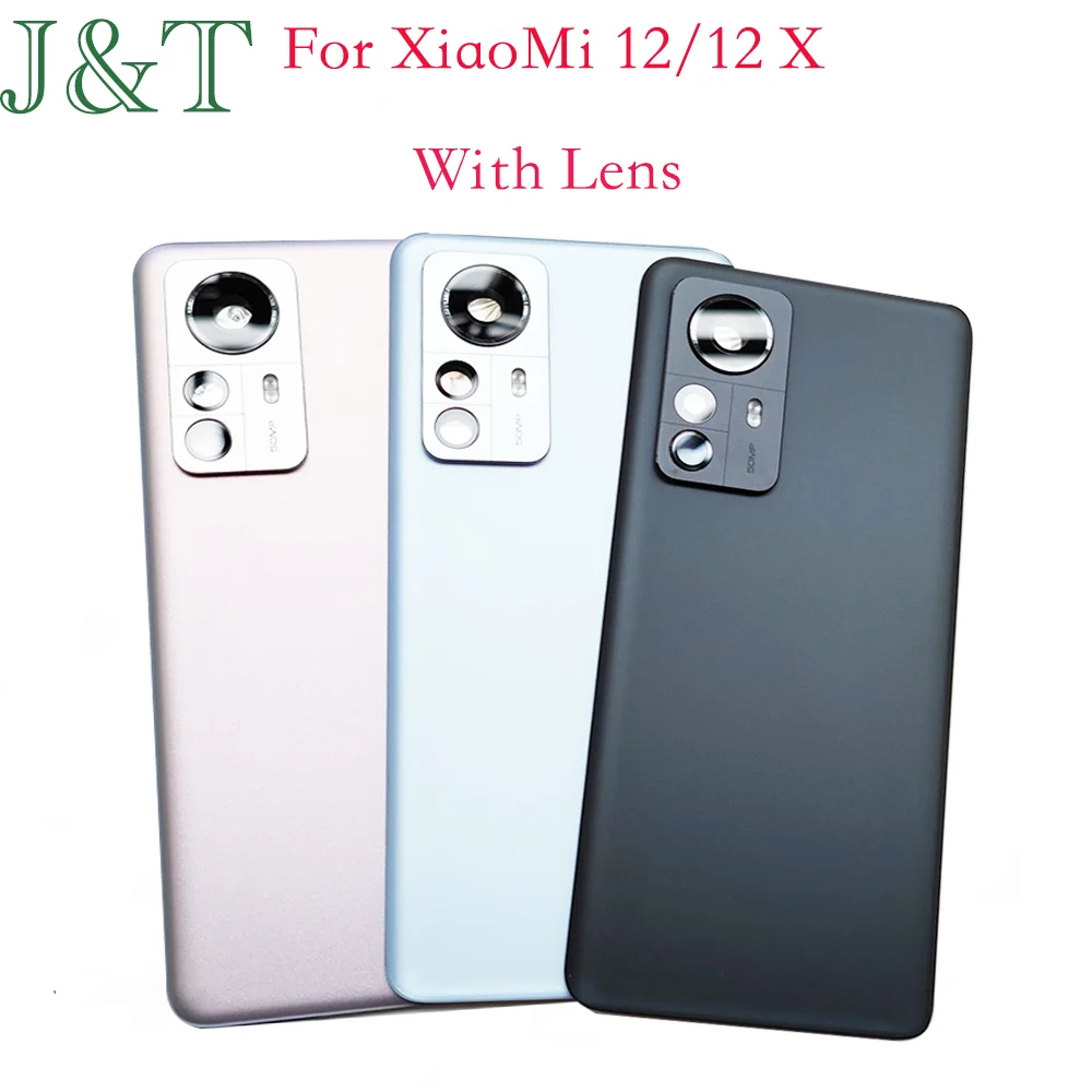 Back Cover Glass For Xiaomi 12 Battery Cover Housing Door Cases For Xiaomi mi12 Back Cover with Camera lens and Sticker