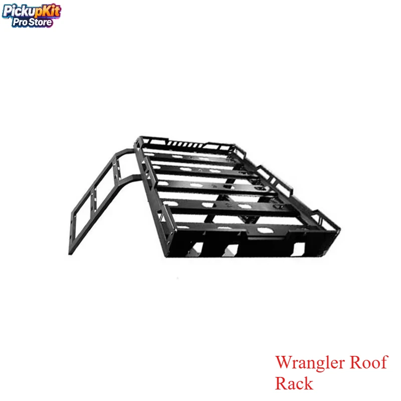 

Wrangler 2007-2017 Roof Rack – Cargo Cover Luggage Frame Carrier w/Climbing Ladder