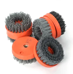 4 Inch 110mm Round Abrasive Diamond Antique Brush  Nylon  Antique Brush Cleaning For Marble And Granite Surface Polishing