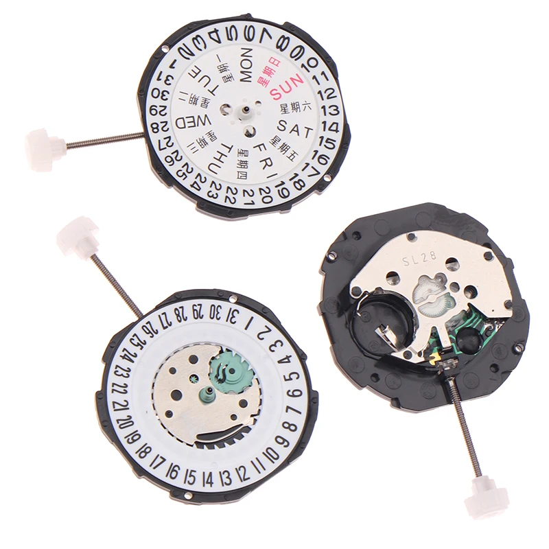 1 Piece China Sunon Sl28 Sl28-6 Quartz Movement Replacement Three Hands Calendar Date A Cheap Alternative To 2115-20z Movement
