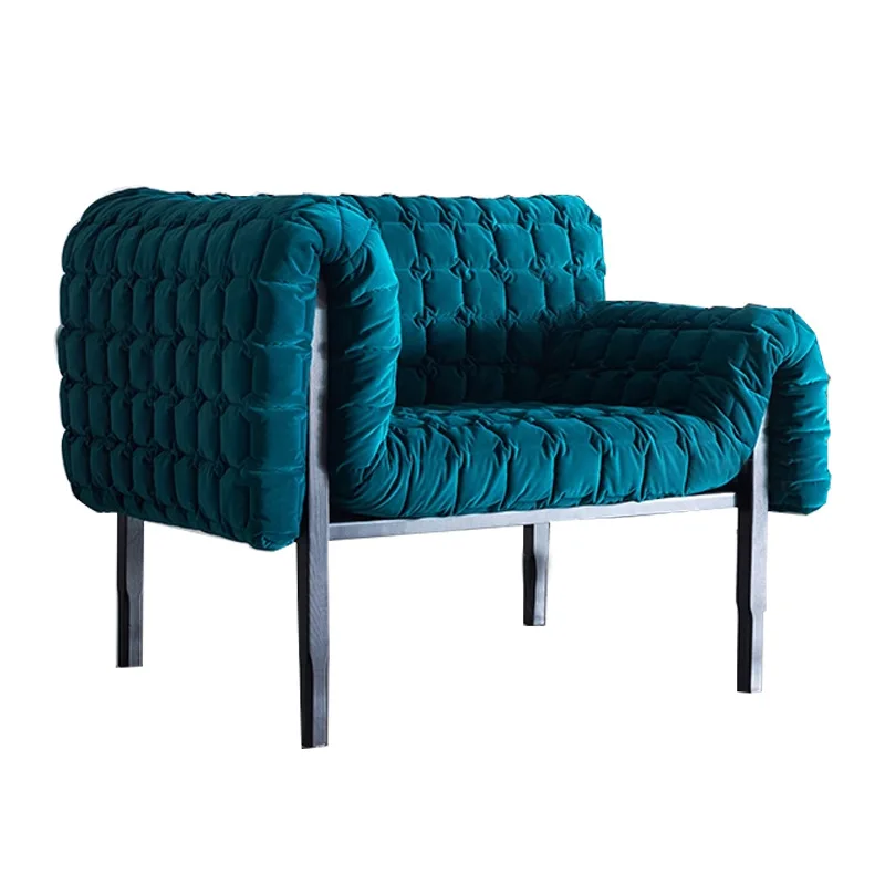 

Freehand Space Modern Designer Villa Hotel Flannel Creative Sofa Chair