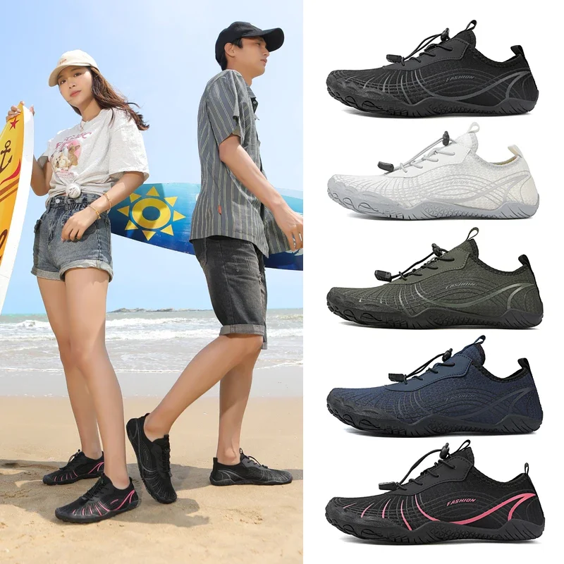 Mens Quick Dry Aqua Water Shoes Womens Water Sports Shoes Slip-on Soft Beach Shoes Swim Beach Pool Water Sneakers for Men