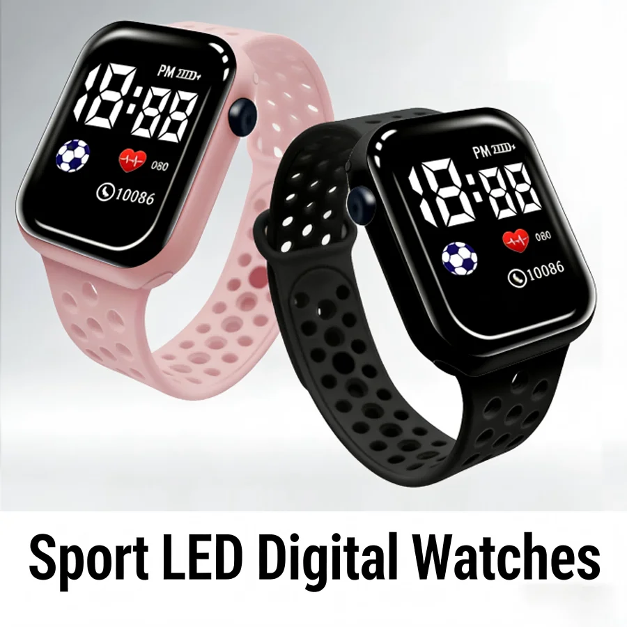 

Спортивные цифровые часы для детей, силиконовый ремешок для мальчиков и девочек, светодиодный дисплей, спортивные часы, модные детские часы с героями мультфильмов