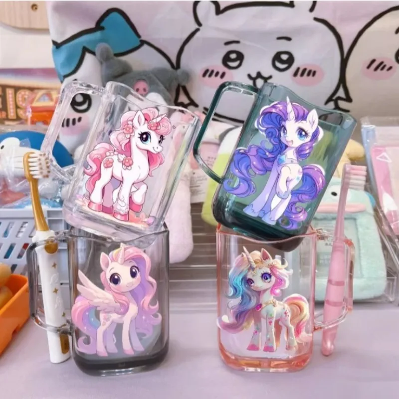 Hasbro My Little Pony creative cute kawaii children's toothbrushing cup personalized anime movie cartoon household mouthwash cup