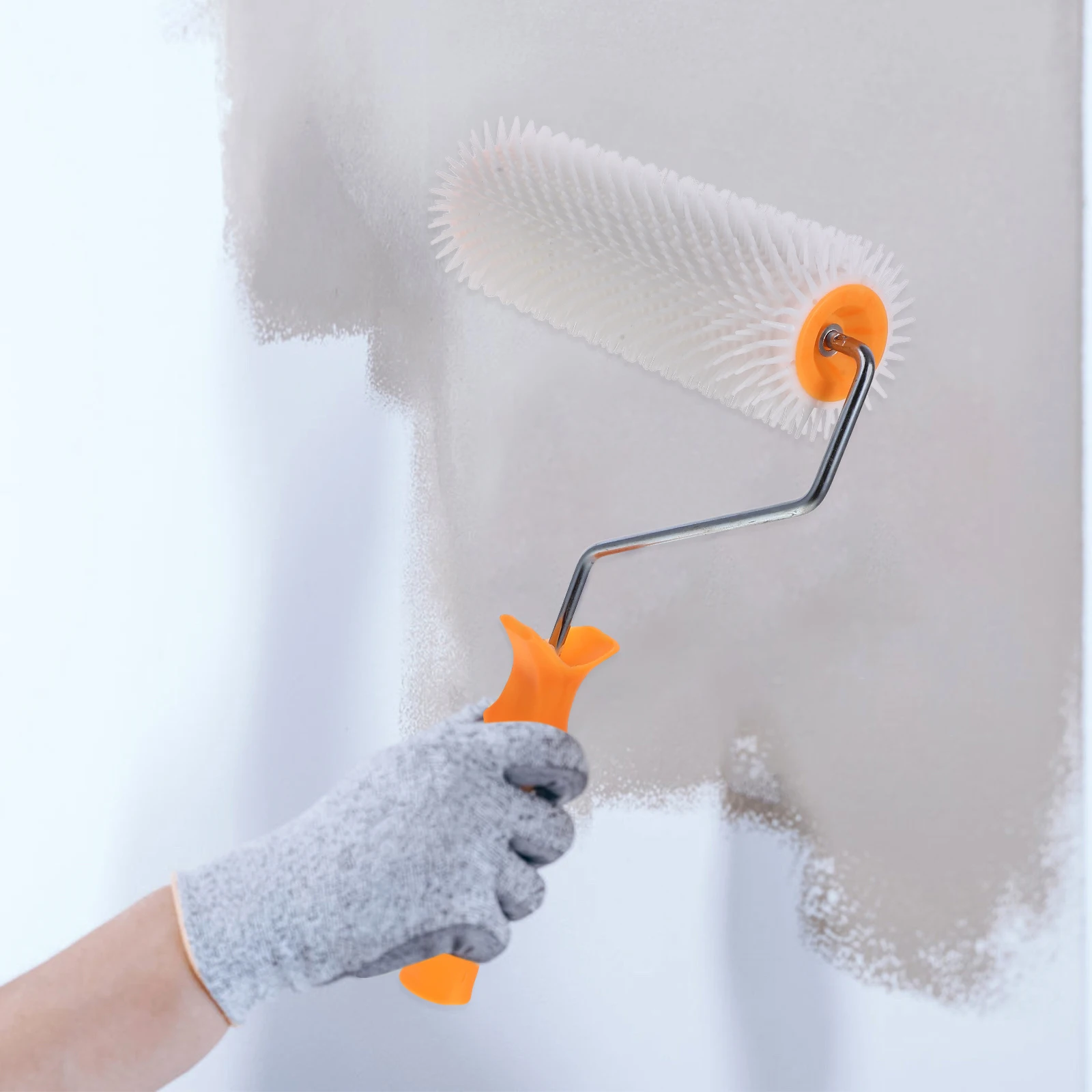 

Roller Brush 9 Inch 23cm Long 14mm Teeth Height Cement Floor Nail Roller Plastic Hand Tools Self Leveling Defoaming