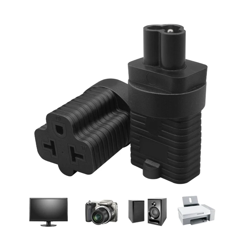 IEC320 C6 to Nema 5/6-15/20R USA UPSExtension Power PlugAdapter,IEC320 C6 MalePlug to Nema 5/6-15/20R US 3 Pin K1KF