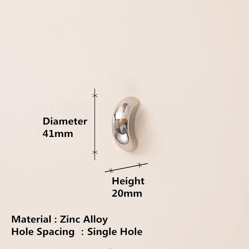 Zinc Alloy Cloud Minimalist Single Hole Knobs Home Furniture Drawer Handles Kitchen Cabinet Door Hardware Accessories