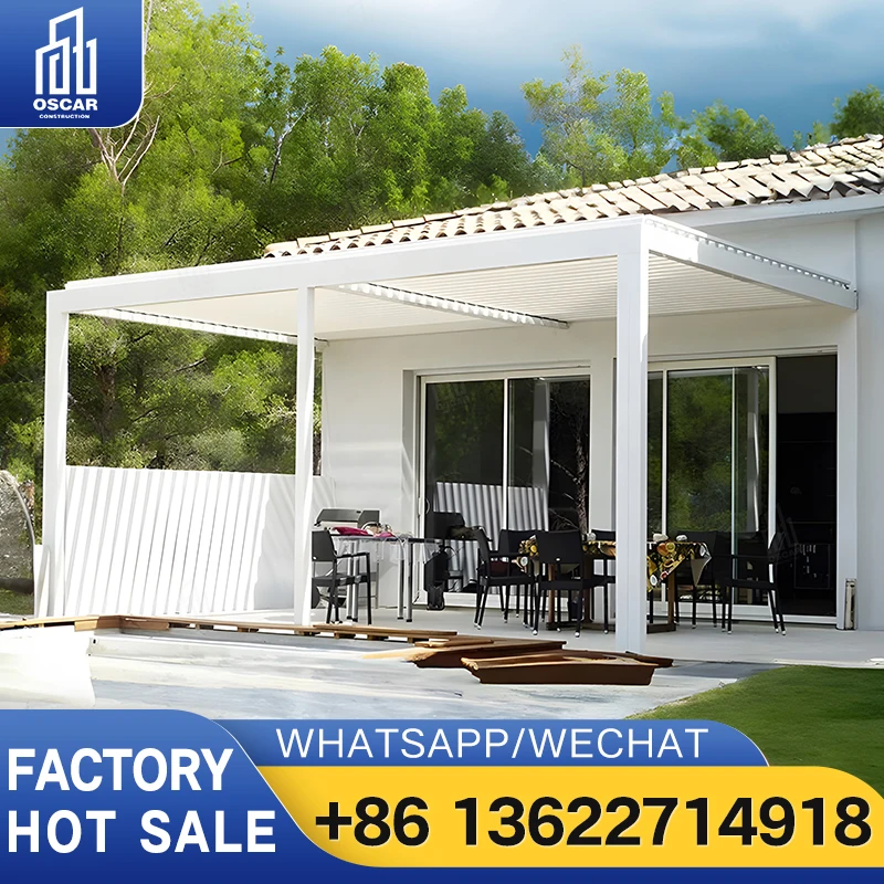 Aluminum Alloy Pergola DIY Kit Gazebo Canopy Patio Cover for Garden Deck Backyard