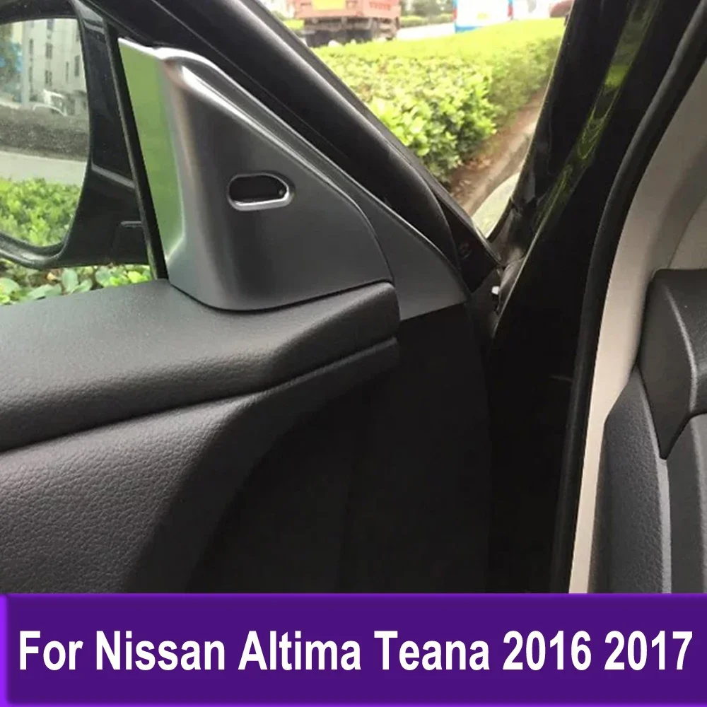 

Внутренняя треугольная крышка для Nissan Altima Teana 2016 2017, переднее окно автомобиля, отделка стойки, наклейка, аксессуары, Стайлинг