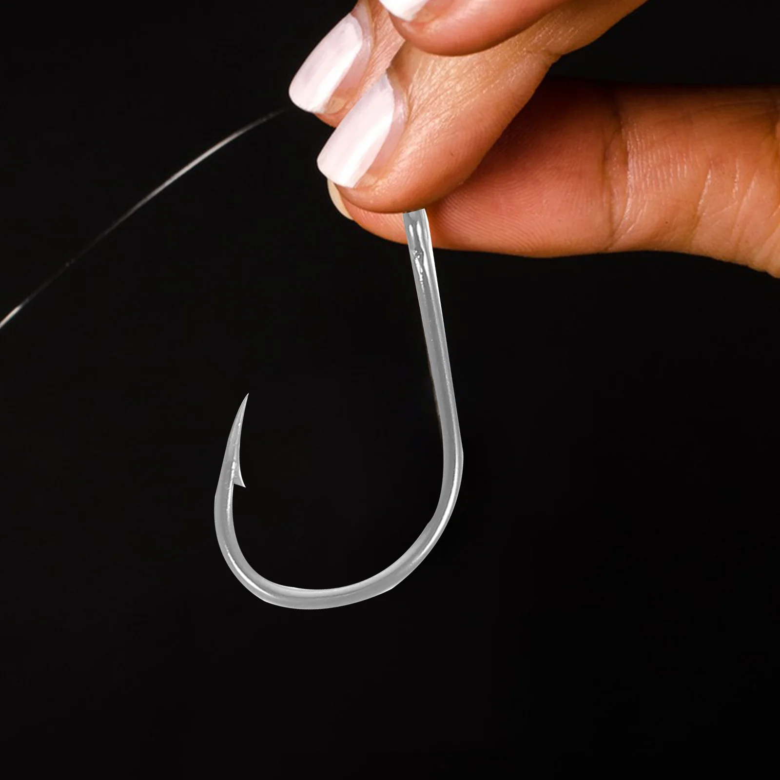 

100 pcs Boxed Fish Hook Durable Carbon Steel Freshwater Saltwater Fishing Tackle Bass Lure NonCorrosive Pike Salmon Herring