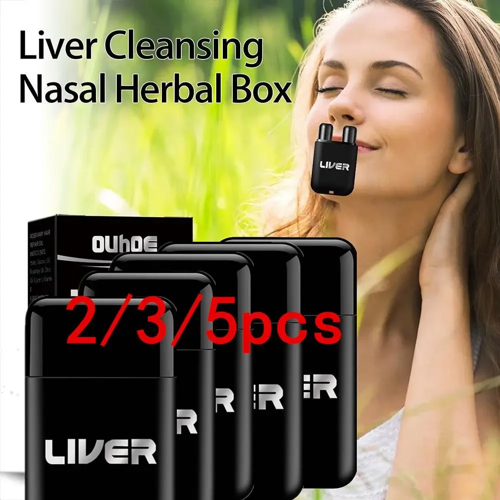 2/3/4/5pcs Herbal Repair Nasal Box Vegan Liver Cleaning Nasal Herbal Box Nasal Herbal Box For Liver Health Relieve Nasal Conges