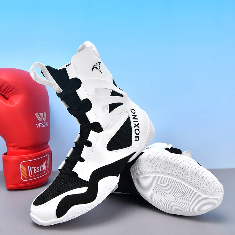 Classic Brand Comfortable High Top Men Woman Wrestling Sneaker Top Quality Wearable Boxing Sport Shoe Professional Fighting Shoe