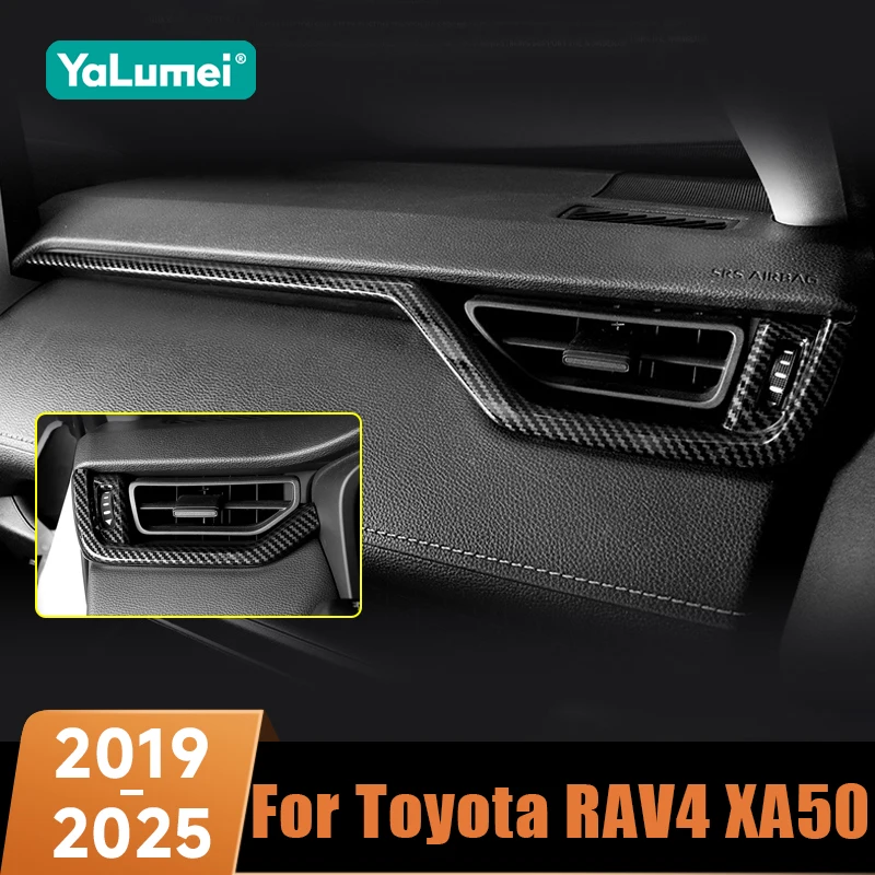 Für Toyota RAV4 XA50 2019 2020 2021 2022 2023 2024 2025 Hybrid ABS Armaturenbrett-Verkleidungsleiste Instrumentenaufkleber Zubehör