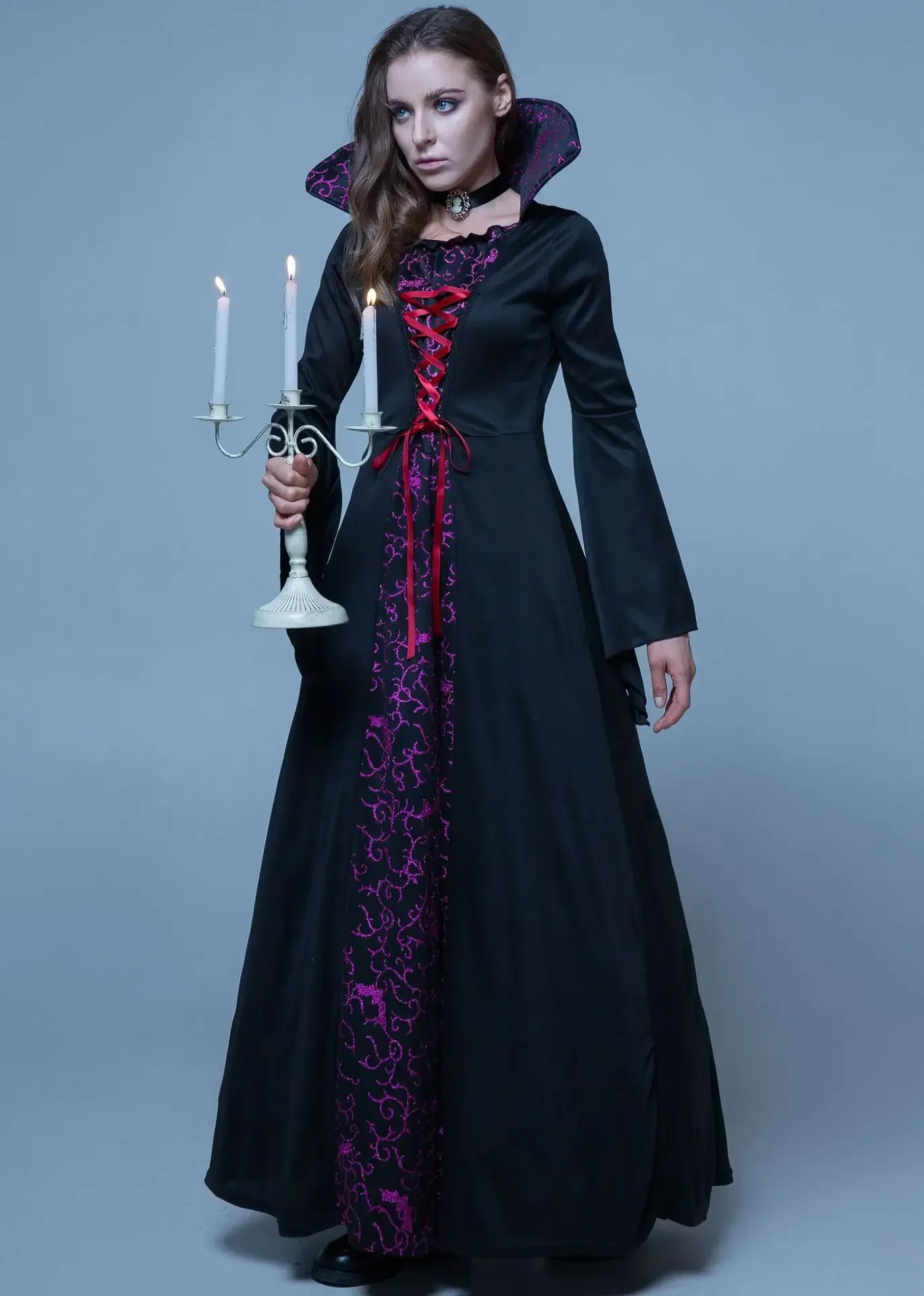 Costume de Cosplay de la Reine des Vampires, Déguisement d'Halloween