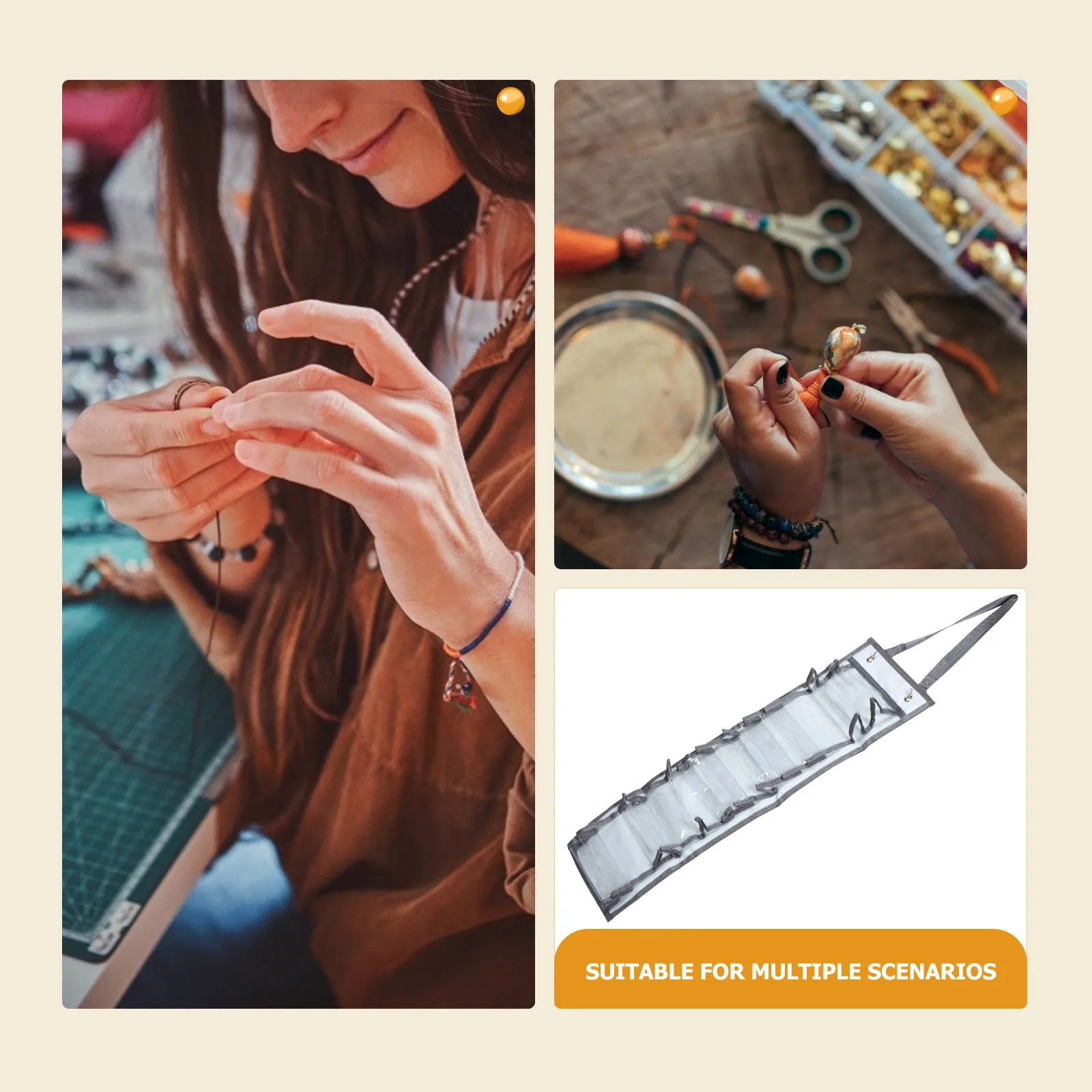 

Vinyl Roll Storage Organizer Over Door Compartments Hanging Bag Durable Oxford Cloth PVC Vinyl Storage Rack Door Hanging Bag