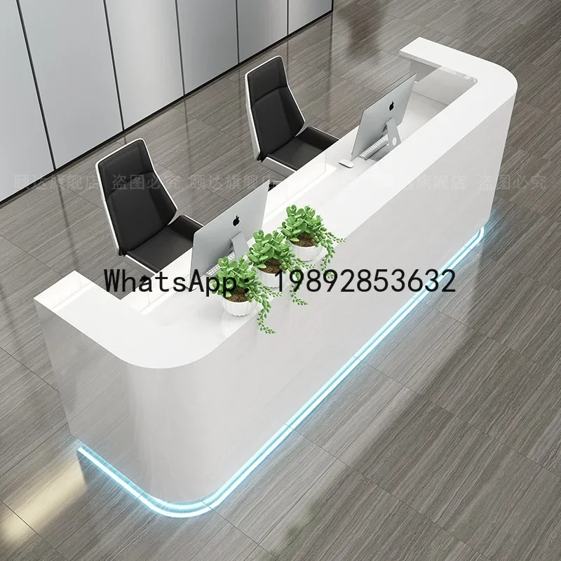 

a23 company reception desk, service counter, painted beauty salon cashier station