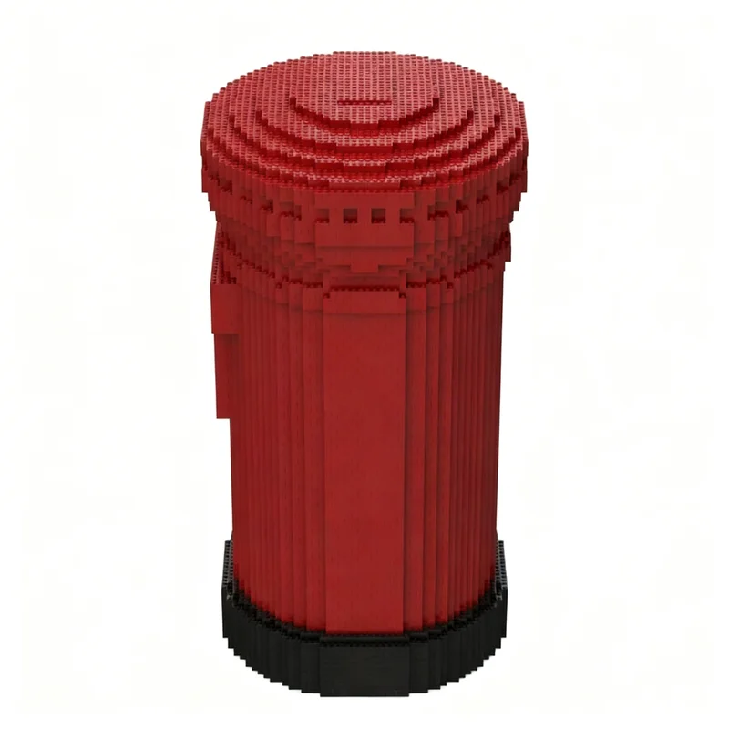 6675pcs MOC Sculptures Post Box Model Building Blocks Architecture Assemble Idea Art DIY Collection Education Birthday Display