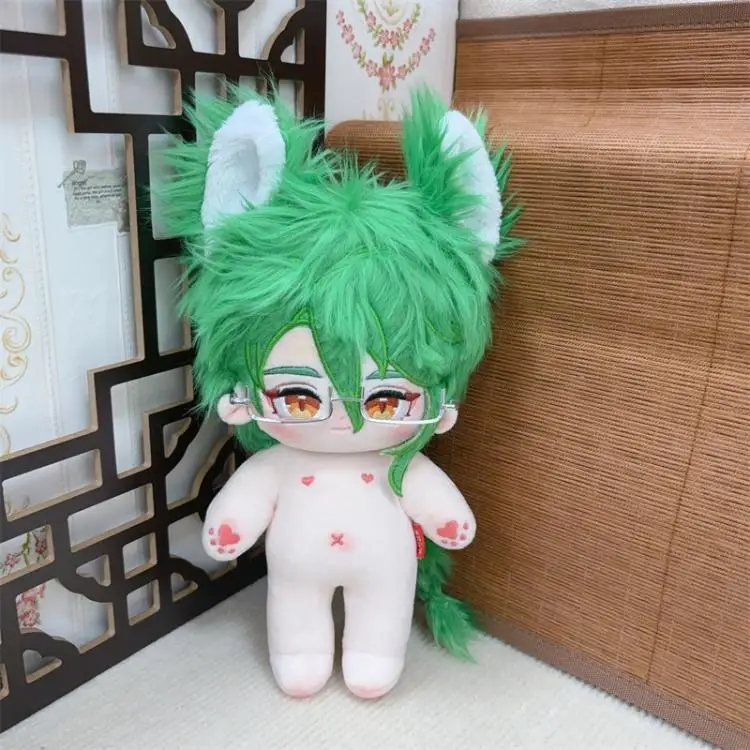 

Anime Genshin Impact Baizhu Cosplay Dress UP Clothing Kawaii Cotton Stuffed Toys Mascot Fluffy Dolls Ornament Xmas Halloween