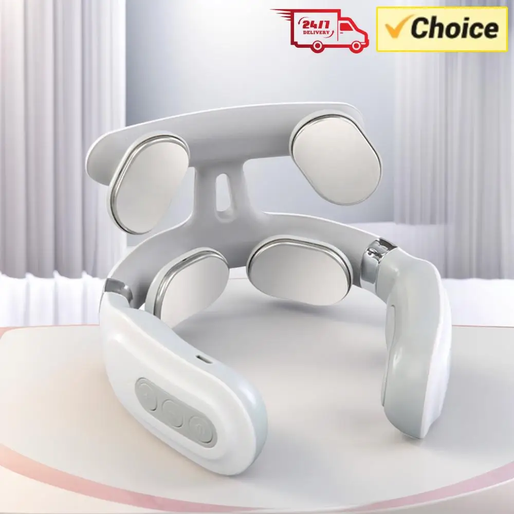 4-رئيس الذكية الرقبة والكتف مدلك التدفئة الكهربائية مدلك عضلات عنق الرحم USB شحن هدايا عيد ميلاد للأم والأب #1