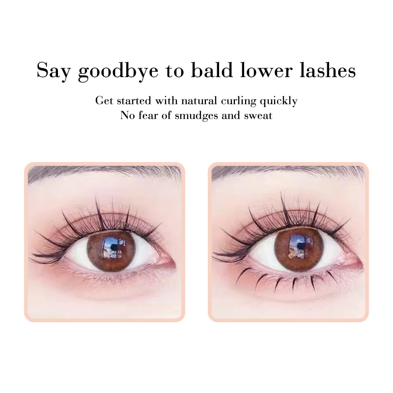 DINGSE 3 Reihen unter Wimpern, 5/6/7 mm, untere Wimpern, natürliche untere Wimpern, individuelles professionelles Make-up, falsche Wimpernverlängerung – Detail 6