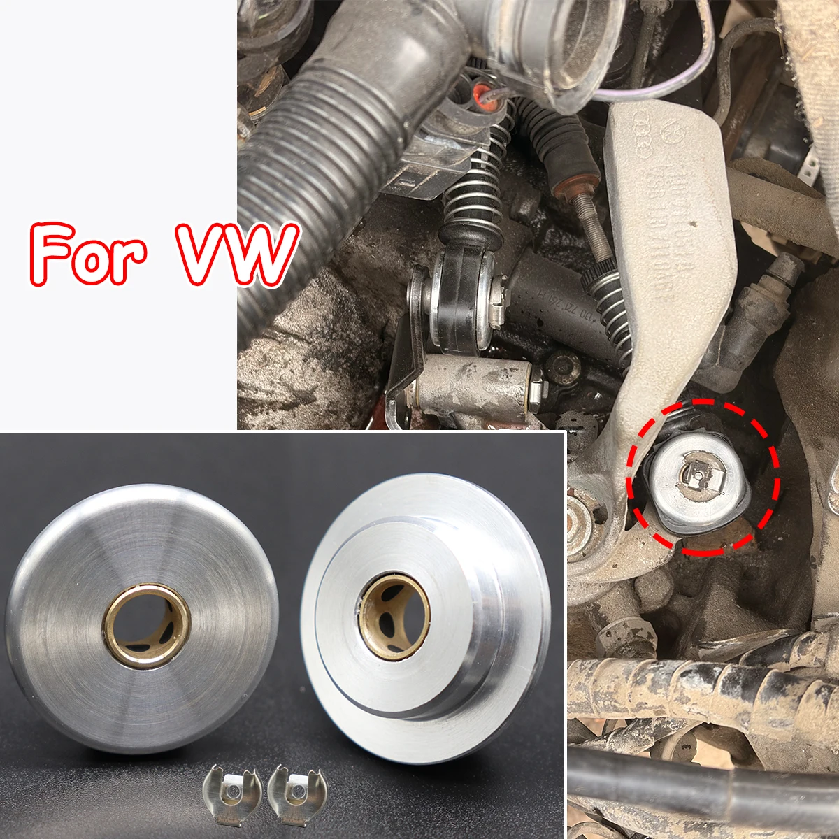 

8MM/10MM Aluminum Alloy Upgrade Manual Gear Shift Cable End Rod Linkage W/ Lock Washer Repair For VW Beetle 5C Bora 1J Caddy