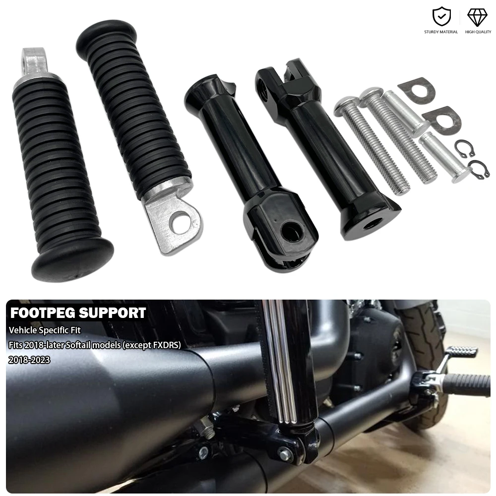 

Passenger Footpeg Support Kit For Harley Breakout 114 FXBRS Deluxe FLDE Fat Bob FXFBS FLFBS Heritage Classic FLHCS Rear Footrest