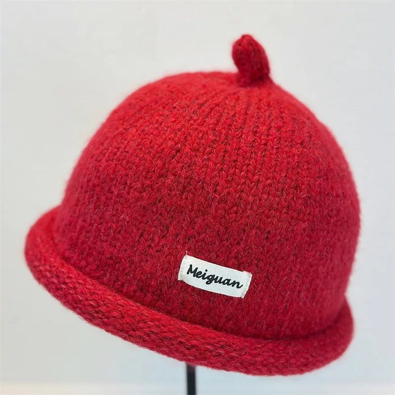 2025 Women's Winter Beanies Turned-up Brim Knitted Woolly Hat Keep Head Warm Knitted Cap Minimalist Style Fashion Accessories, image 9