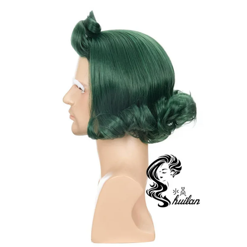 qwerrtyu. 123456   شعر مستعار كوسبلاي [Water Lan] أوبالون PA Oompa Loompa Cos شعر مستعار Happy Sweet House للهالوين أخضر مجعد Hairasdffghjk 9877