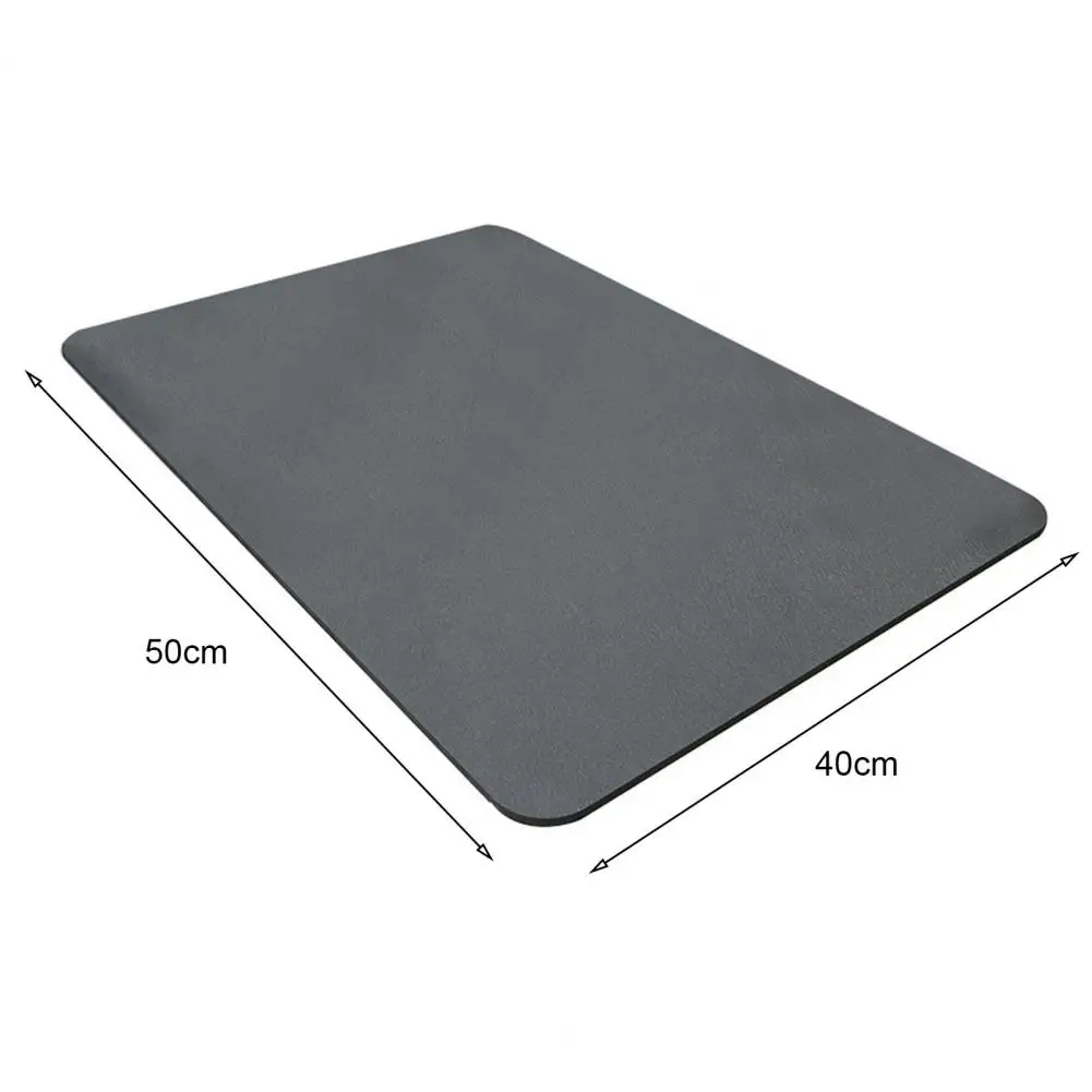 50*40cm Dish Drying Mat Super Absorbent Drying Mat Non-Slip Design Extra-Large Countertop Protector Mat Kitchen Bar Accessories