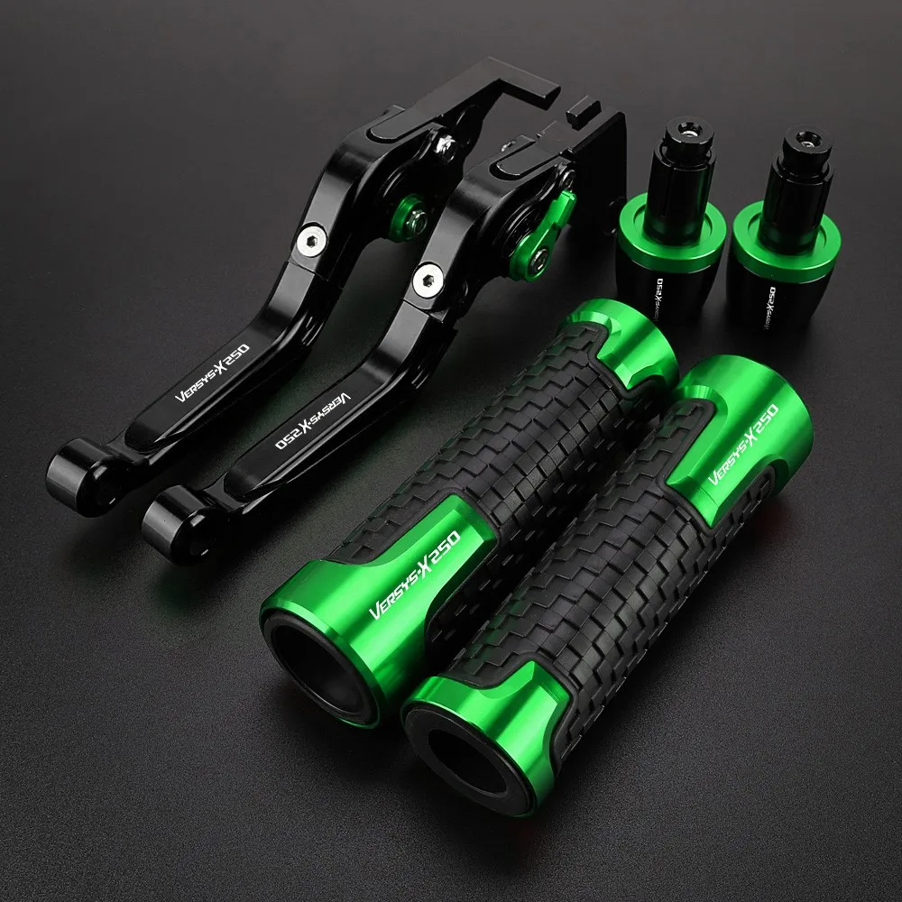 

FIT For KAWASAKI VERSYS-X250 2017-2021 Accessories Brake CNC Clutch Levers Handle Handlebar Grip Ends Versys x250 2020 2019 2018