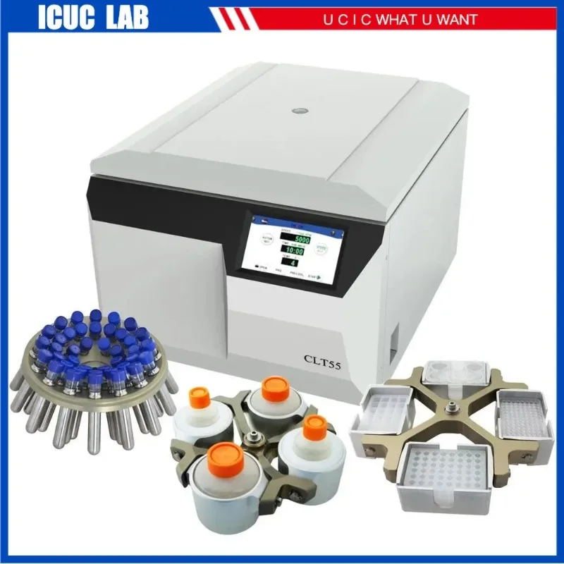 CLT55 New Model Tabletop Low Speed 4x750ml Large Capacity Refrigerated Centrifuge Machine